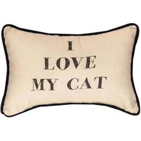 MANUAL WOODWORKERS & WEAVERS Manual Woodworkers & Weavers SWILMC 12.5 x 8.5 in. I Love My Cat Word Pillow SWILMC
